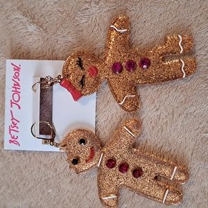 Early for Christmas! Holiday Earrings by Betsey Johnson - New With Tag